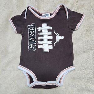 University of Texas UT Longhorns Onesie Bodysuit Outfit, Size 3m - 6m